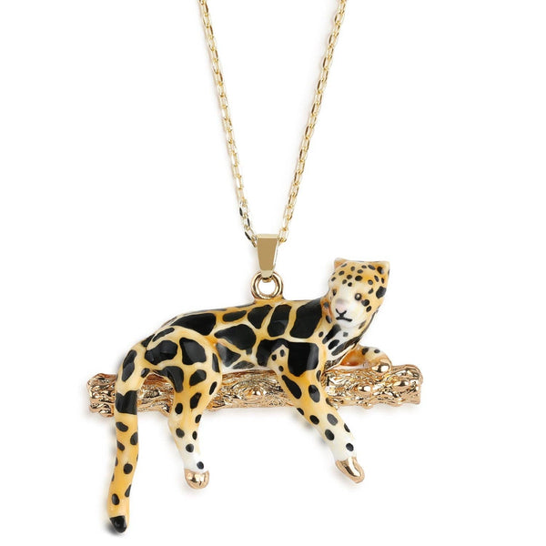 Clouded Leopard Branch Necklace