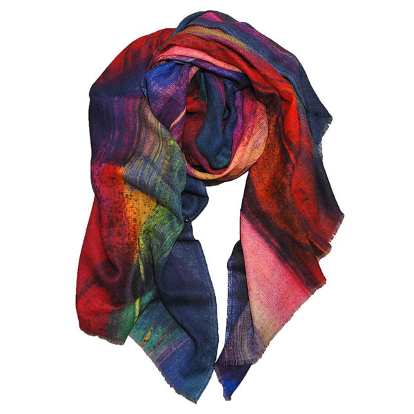 Neon Scape Scarf - Wool