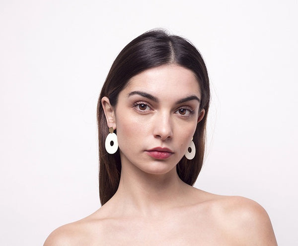 Mona Earrings - Ivory