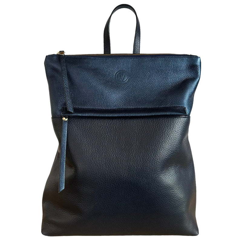 The Covet Backpack - Metallic Mix Navy