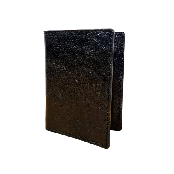 Metallic Card Wallet - Black