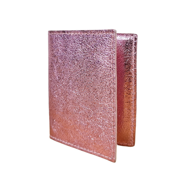 Metallic Card Wallet - Pink