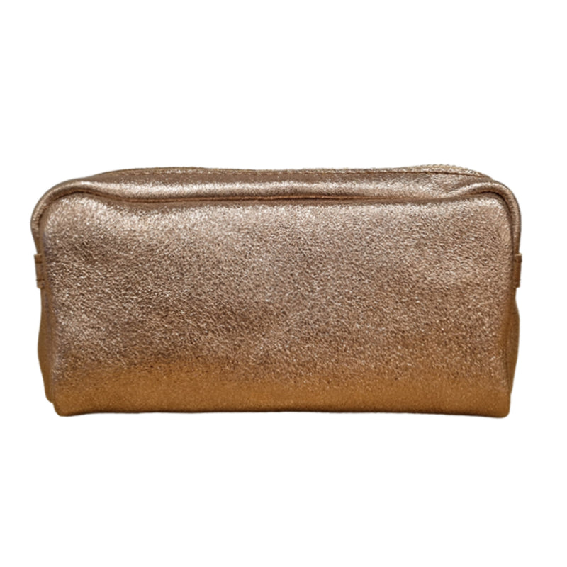 Metallic Make-Up Pouch - Rose Gold