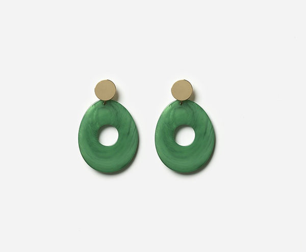 Mona Earrings - Green