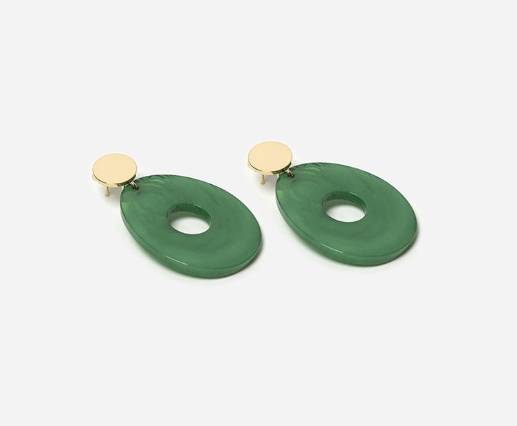 Mona Earrings - Green