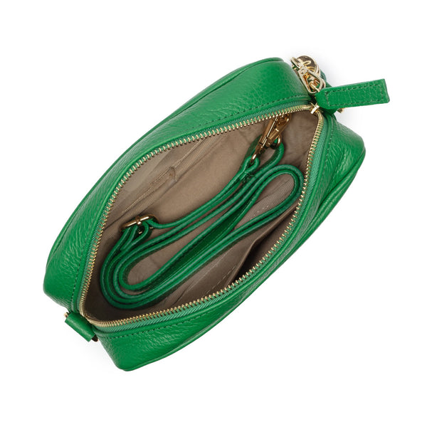 Elie Beaumont Crossbody Bag Emerald inside