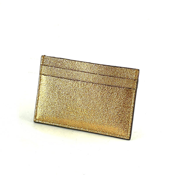 Metallic Card Holder - Gold